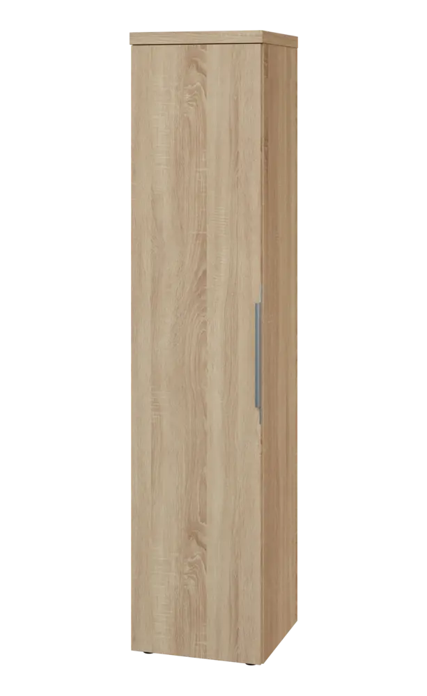 SIN 5 - 4D kancelářská skříň, 1-dveřová, levá, 1820x400x400, dub bardolino